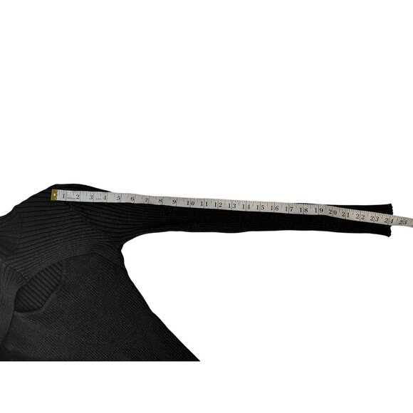 Women's Ribbed Knit Open Back Sweater Top xs - Picture 13 of 13